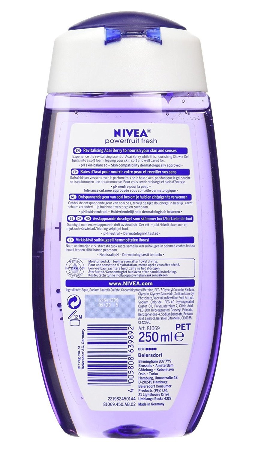 Nivea Powerfruit Fresh Shower Gel Review