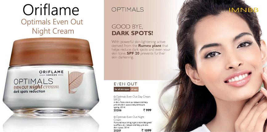 Oriflame Optimals Even Out Night Cream Review