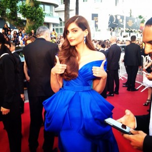 Sonam Kapoor Looks Dazzling In Blue 